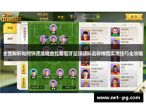 全面解析如何快速准确查找葡萄牙足球球队名称指南实用技巧全攻略